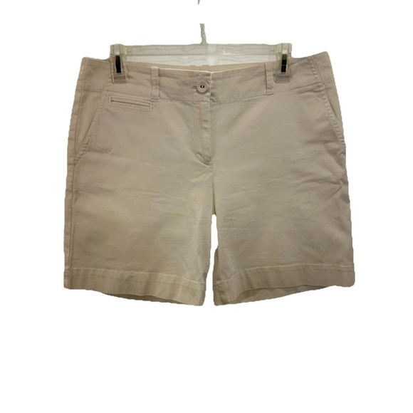 Talbots Pants - Talbots White Chino Shorts Women’s 6 Cotton Pockets